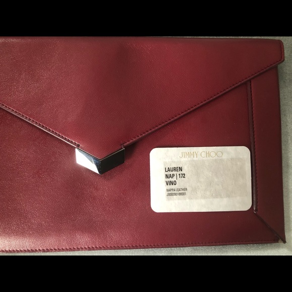 Jimmy Choo red clutch - Picture 5 of 6